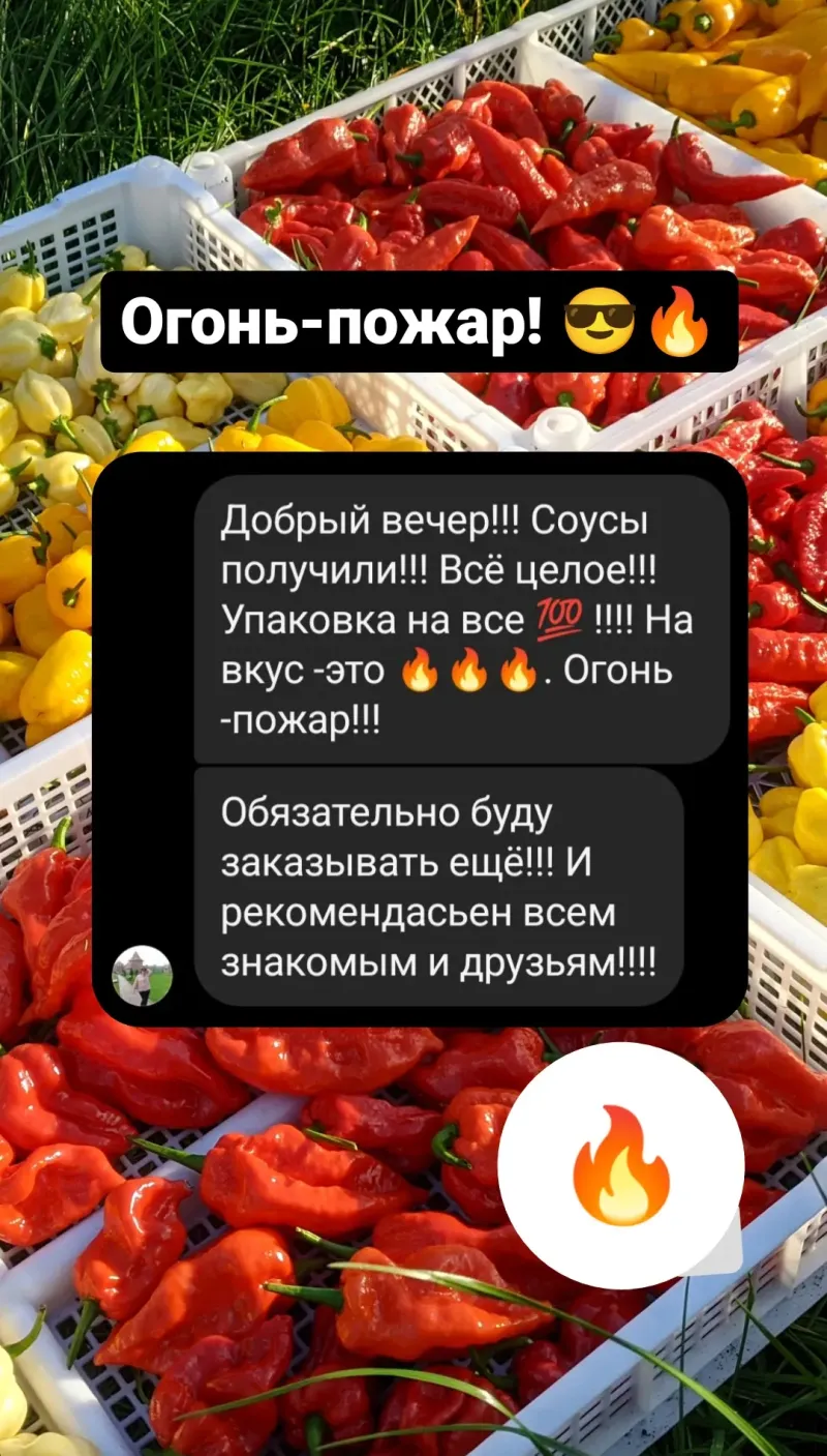 Отзыв #1 клиента RAGEFILL об острых соусах